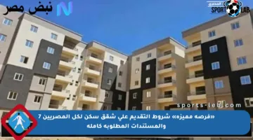 «فرصة مميزة» شروط التقديم على شقق سكن لكل المصريين 7 والمستندات المطلوبة كاملة